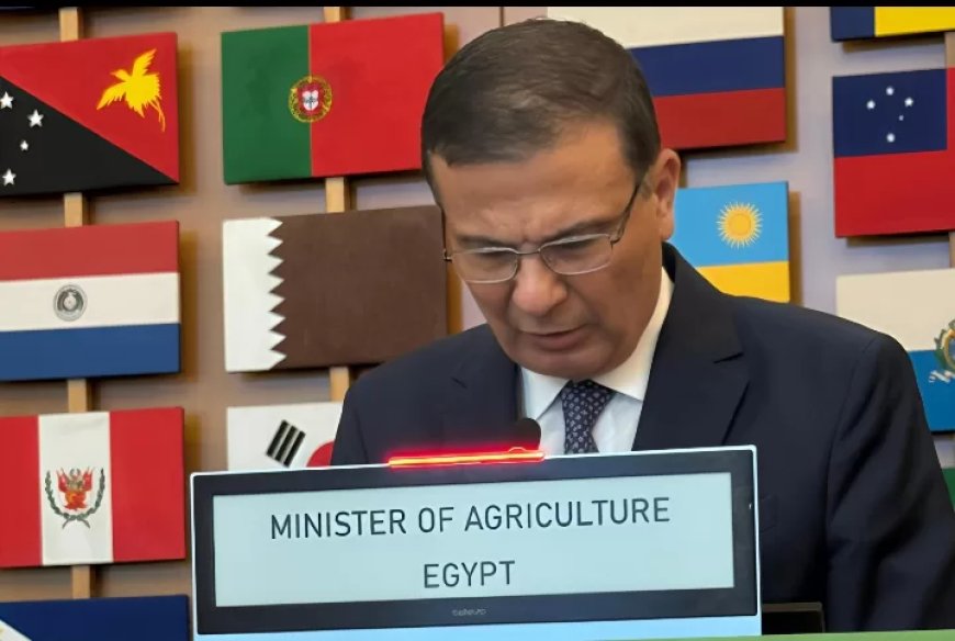 خلال كلمته في الجلسة العامة للمؤتمر الوزاري للفاو..وزير الزراعة يدعو لتعزيز الشراكة الأفريقية الأوروبية