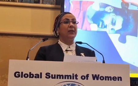 المستشارة أمل عمار تلقى كلمة مصر خلال فعاليات الجلسة الوزارية الثالثة للقمة العالمية للمرأة 2025  فى ألمانيا