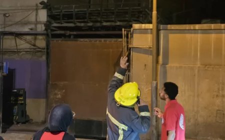 الهلال الأحمر المصري يتدخل فورياً لإخماد حريق محدود بمحيط سنترال رمسيس