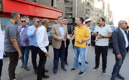 محافظ الجيزة يتفقد جهود حملات النظافة ورفع الإشغالات بشارع فيصل