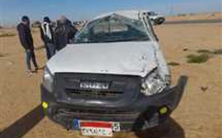 بالأسماء.. إصابة 5 من أسرة واحدة في انقلاب سيارة ملاكي بطريق وادي النطرون العلمين
