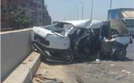 إصابة 3 أشخاص في حادث تصادم بطريق «بركة السبع – شبين الكوم» بالمنوفية