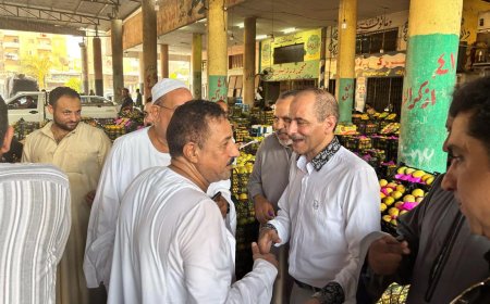 جولة انتخابية حاشدة لمرشح “حماة الوطن” بالإسماعيلية بسوق الجملة بالمستقبل