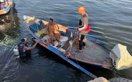 استمرار عمليات البحث عن شاب غرق في مياه النيل في العياط