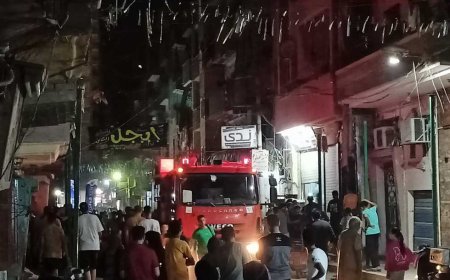 السيطرة على حريق هائل بشقة سكنية في المحلة الكبرى