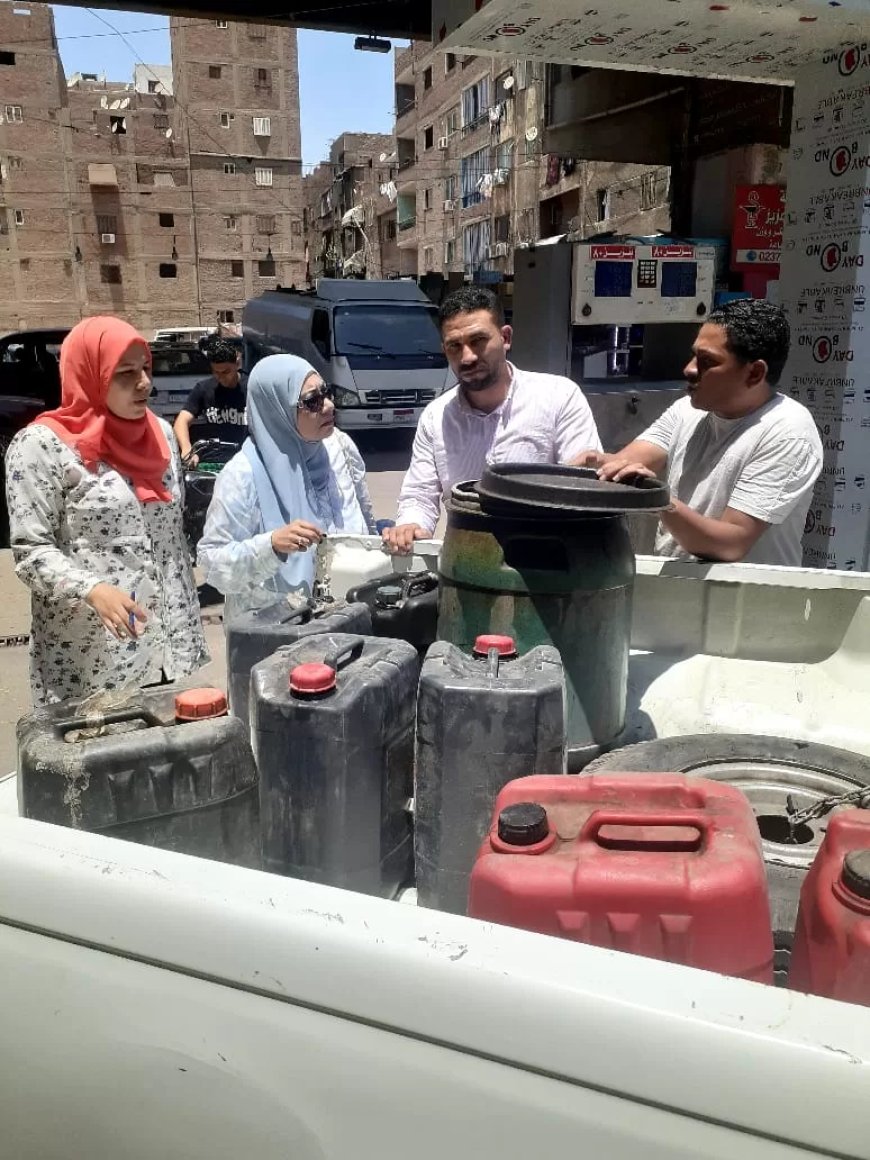 حملات موسعة على بائعي المواد البترولية بالطرق العامة في الجيزة