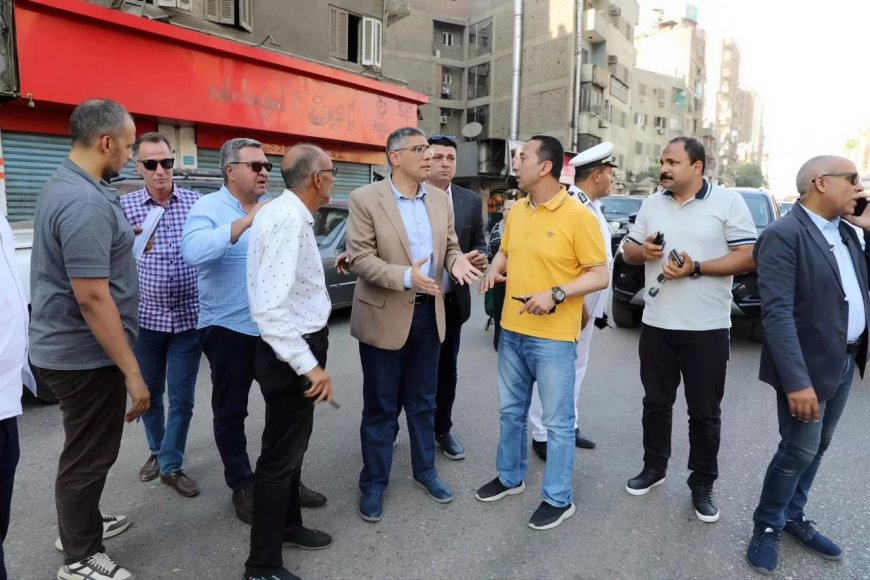 محافظ الجيزة يتفقد جهود حملات النظافة ورفع الإشغالات بشارع فيصل