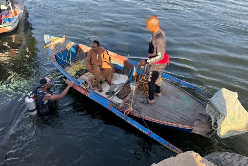 استمرار عمليات البحث عن شاب غرق في مياه النيل في العياط