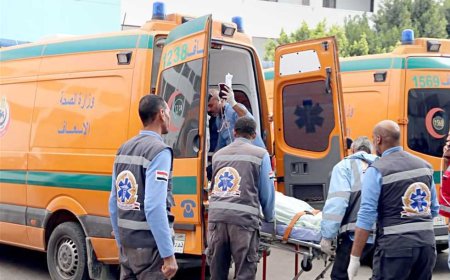 مصرع وإصابة 4 أشخاص في انقلاب سيارة بأسوان