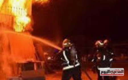 إصابة سيدة بحروق في حريق منزل بأسوان