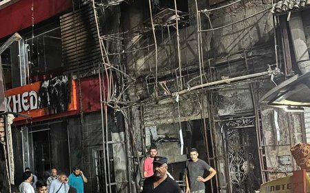 القصة الكاملة لحريق باكيات ومحلات الباعة بشبرا الخيمة (صور)