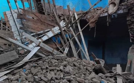 إصابة 4 أشخاص من أسرة واحدة في انهيار عقار بالمنيا