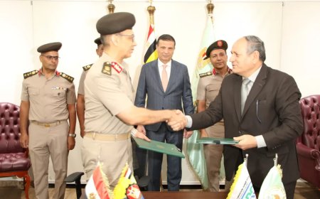 وزير الزراعة يشهد توقيع بروتوكول تعاون بين مركز البحوث الزراعية والكلية الفنية العسكرية لإنتاج الأسمدة البوتاسية محليا