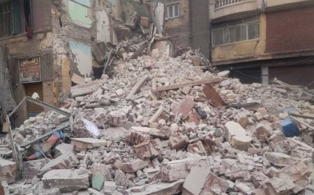 انهيار أجزاء عقار قديم بـ«الجمرك» غرب الإسكندرية.. و«الحى»: صادر له قرار هدم (صور)