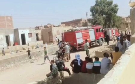 حريق هائل يلتهم 4 منازل في الفيوم.. والأهالي يشاركون الحماية المدنية في إخماده