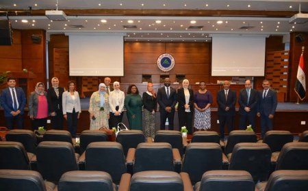 وفد من منتدى إدارة الضرائب الأفريقي (ATAF) في زيارة لمركز التدريب الضريبي بالمعادي