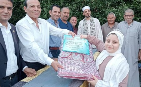 “لاشين” يشارك في حفل تكريم حفظة القرآن الكريم بقرية الأحراز بمناسبة المولد النبوي الشريف