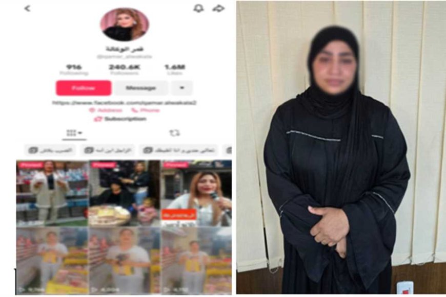 ضبط صانعة محتوى بتهمة نشر فيديوهات خادشة للحياء على مواقع التواصل