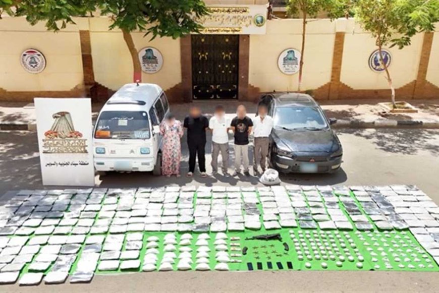 قيمتها 35 مليون جنيه.. «الداخلية» تعلن ضبط  5 عناصر إجرامية من جالبى المخدرات بالسويس