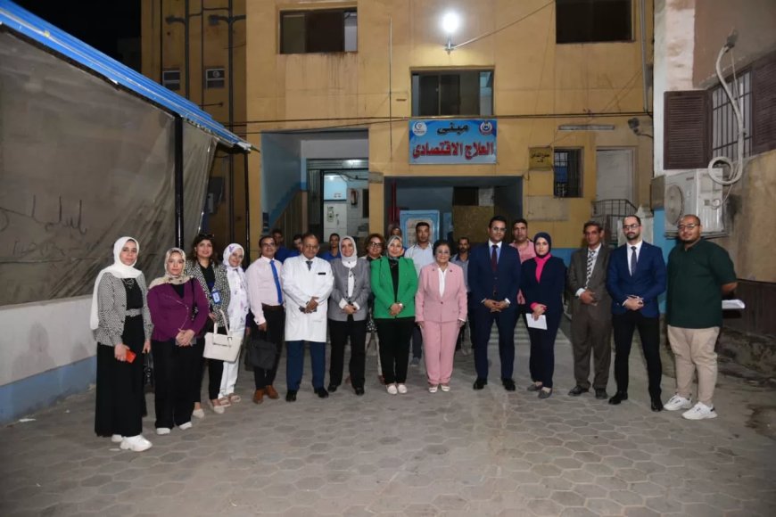 نائب وزير الصحة تفقدت مستشفى سوهاج العام لاطلاق الخطة الاستراتيجية الوطنية للسكان والتنمية في سوهاج