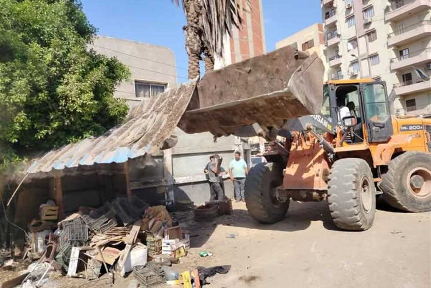 غلق وتشميع 25 منشأة مخالفة خلال حملة في مدينة السادات بالمنوفية