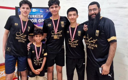فريق “ميسان إليت” يكتسح بطولة تركيا للاسكواش للناشئين