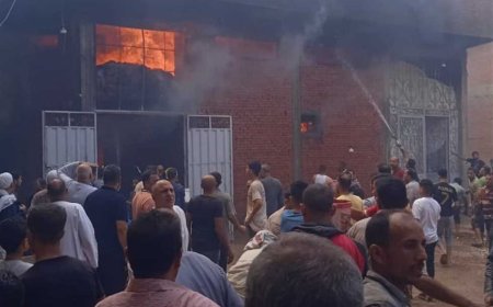 بسبب أنبوبة غاز.. إصابة 3 أشخاص من أسرة واحدة في حريق منزل بالدقهلية