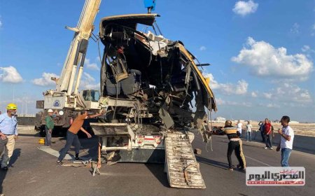 مصرع وإصابة 35 شخصًا في انقلاب أتوبيس على الطريق الصحراوي الشرقي بالأقصر