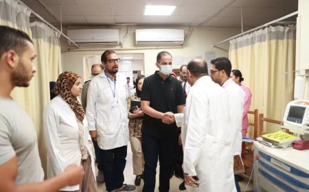 نائب وزير الصحة تفقد مشروع تطوير مستشفى أبنوب المركزي والمبرة للتأمين الصحي بأسيوط وصدر المنيا ووجه بصرف مكافأة للعاملين