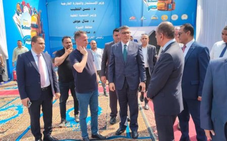 محافظ الجيزة يتابع التجهيزات النهائية لافتتاح معرض “أهلاً مدارس” بالعمرانية
