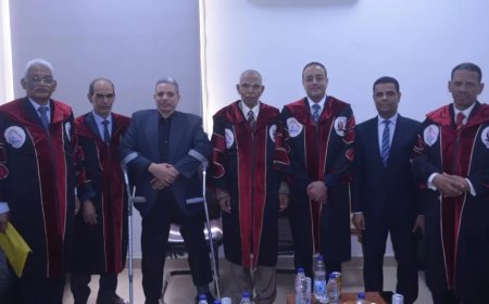 مناقشة رسالة دكتوراه بكلية العلوم بجامعة جنوب الوادي حول تدفق الموائع النانوية غير النيوتونية وانتقال الحرارة والكتلة