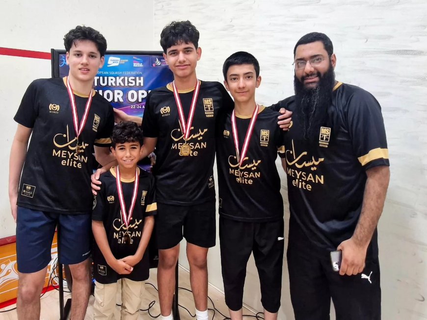 فريق “ميسان إليت” يكتسح بطولة تركيا للاسكواش للناشئين