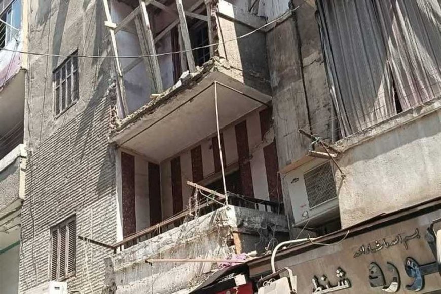 انتداب لجنة فنية لفحص «عقار حدائق القبة» بعد مصرع سيدة إثر انهيار «بلكونة»