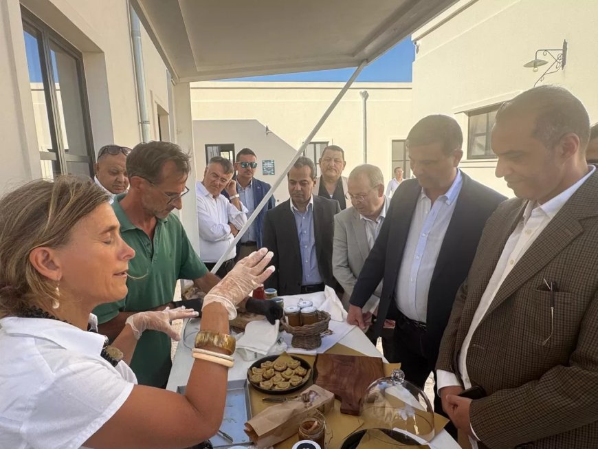 وزيرا الزراعة والشؤون النيابية يتفقدان أحد النماذج التعاونية المنتجة بجنوب ايطاليا
