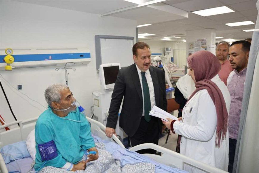محافظ المنوفية يفاجئ مستشفى صدر شبين الكوم ويحيل 66 موظفًا للتحقيق
