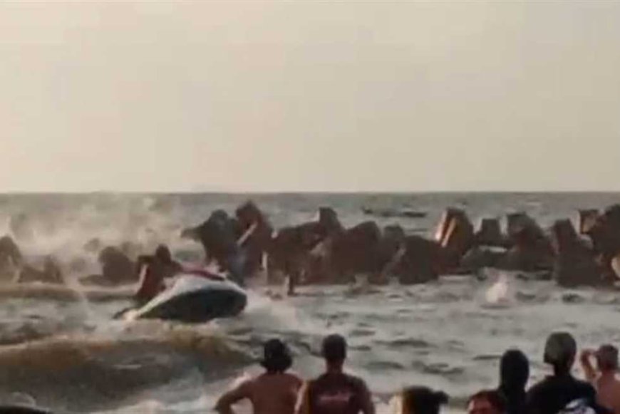 بـ«جيت سكي».. إنقاذ 7 أشخاص من أسرة واحدة من الغرق بشاطئ النخيل غرب الإسكندرية (صور)