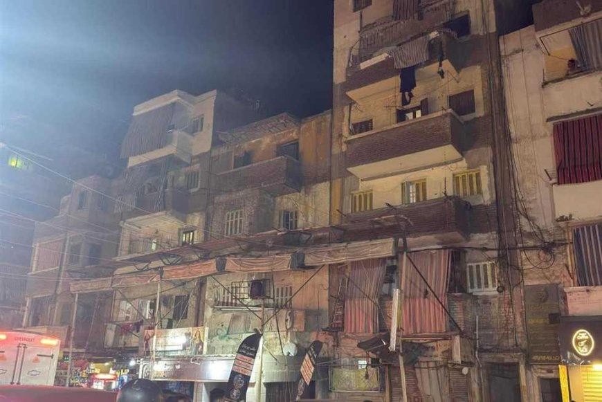 إصابة ربة منزل سقطت عليها شرفة عقار في مينا البصل غرب الإسكندرية (صور)