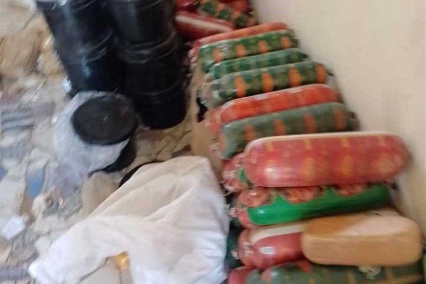 ضبط 7 طن لانشون وأدوية ومكملات غذائية منتهية الصلاحية في حملة تفتيشية بالشرقية (صور)