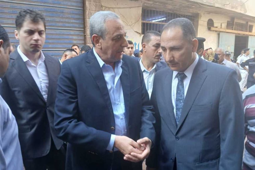 خروج 20 حالة من المصابين في حريق مصبغة المحلة
