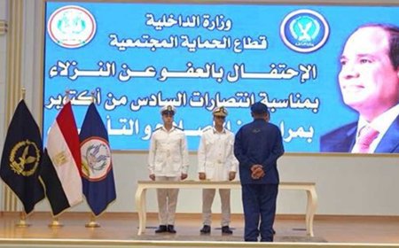 «الداخلية»: الإفراج بالعفو عن 2735 من المحكوم عليهم بمناسبة الاحتفال بذكرى نصر أكتوبر