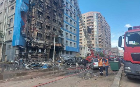 أضرار بالغة بالمبنى واحتراق 3 سيارات.. السيطرة على حريق مستشفى راقودة بالإسكندرية (فيديو)