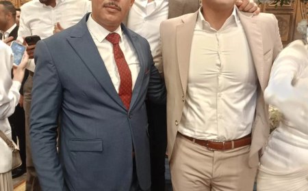 ألف مبروك النقيب أحمد صلاح داوود.. عقد القران السعيد