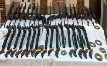 ضبط 400 قضية مخدرات و474 قطعة سلاح ناري