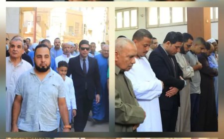 نائب محافظ سوهاج يؤدي صلاة الجمعة بمسجد الأسيوطي بأخميم ويستجيب لدعوة الأهالي بتفقد الشوارع ومتابعة الخدمات