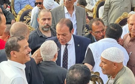 آلاف الأهالي يهتفون للوطن في مؤتمر حاشد تأييدًا للواء عبد الله لاشين بقرية الحمادين