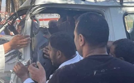ارتفاع عدد المصابين في حادث ميكروباص سوهاج لـ14 مصابًا