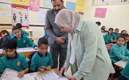 مدير تعليم الشروق تتابع انتظام الدراسة بمدرسة رفاعة الطهطاوى