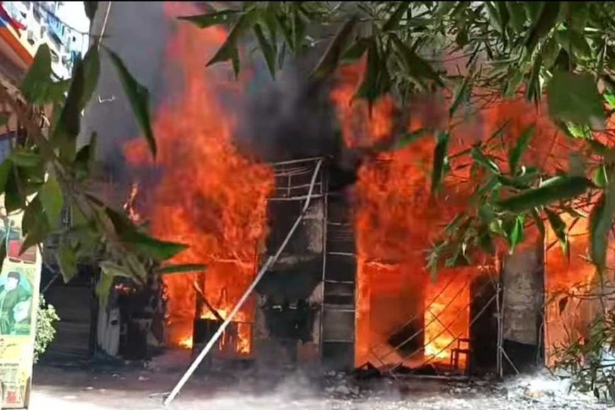 «الدخان حجب الرؤية».. حريق هائل يلتهم «كافيه» شهير بالإسكندرية (صور)