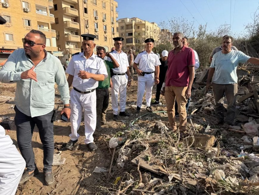 بعد أكثر من 10 سنوات.. محافظة الجيزة تزيل أكبر تجمع لفرز المخلفات والعشش بحدائق الأهرام