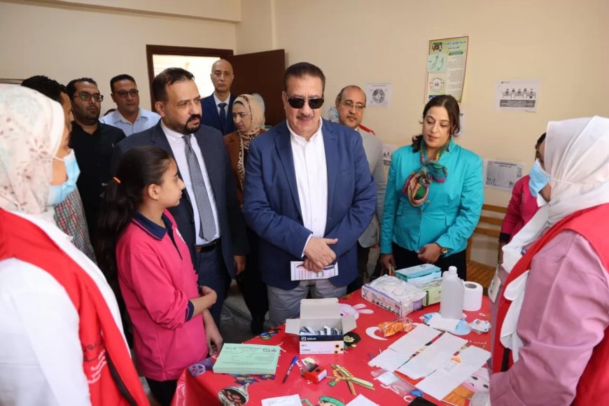 محافظ المنوفية يدشن المبادرة الرئاسية للكشف عن فيروس “سي” بمدرسة المساعي بنات بشبين الكوم